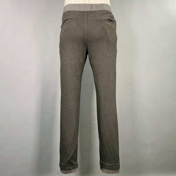 EMPORIO ARMANI Size 32 Grey Viscose Blend Drawstring Casual Pants - Picture 2 of 5